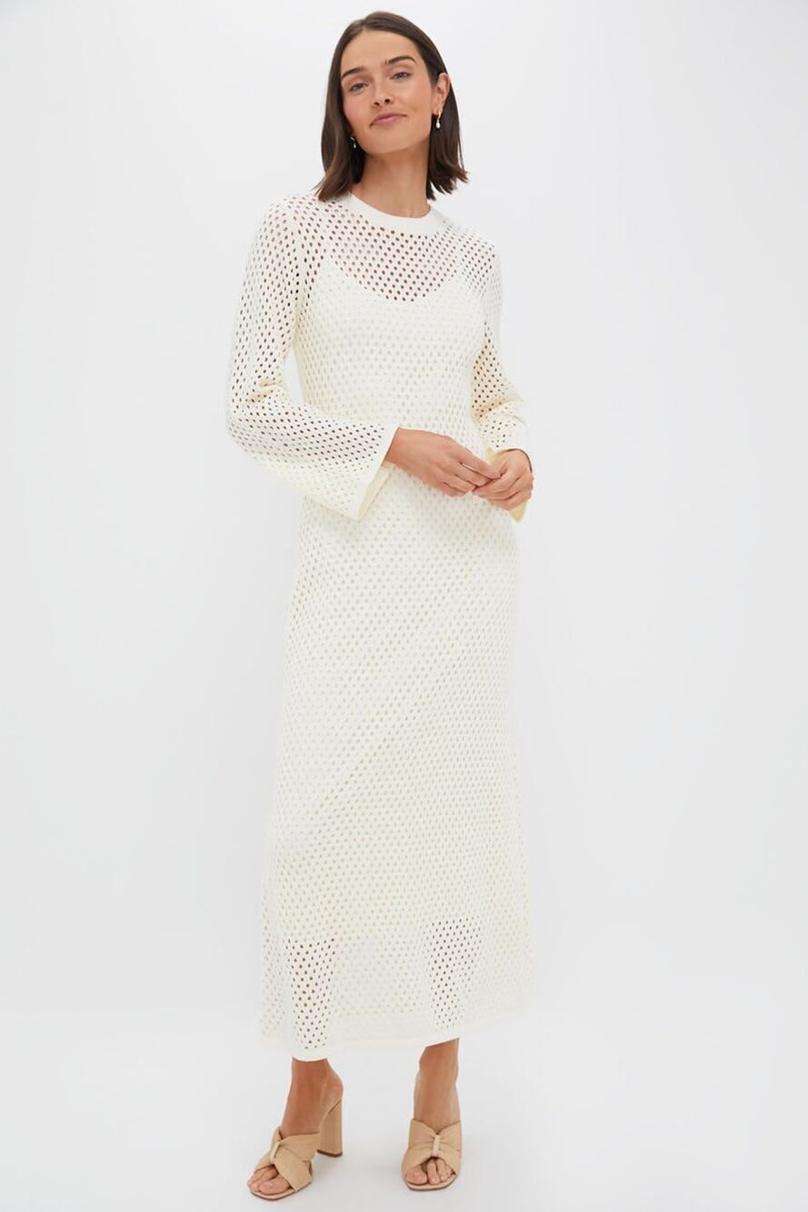 HYACINTH HOUSE Cream Knit Amanyara Maxi Dress Size XL NWT Retail $178 Tuckernuck